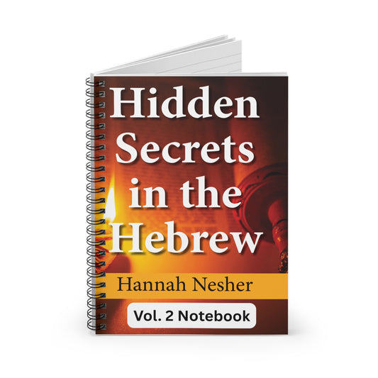 Hidden Secrets in the Hebrew vol. 2 Study Notebook - Ruled Lines for Study and Reflection