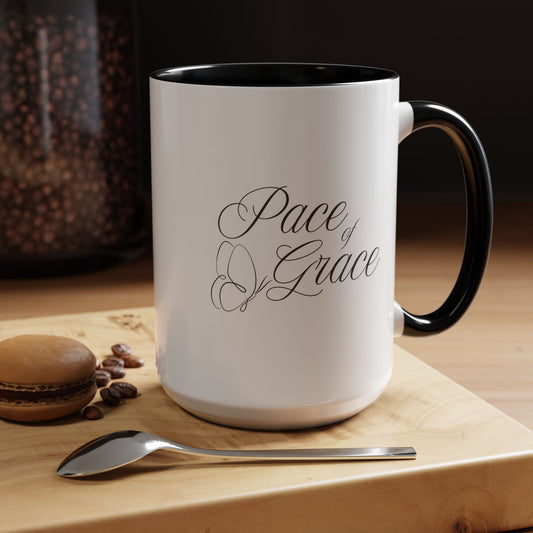 Inspirational Coffee or tea Mug Christian Encouragement Mug Uplifting Gift for Women Motivational Coffee Mug for Morning Pace Of Grace