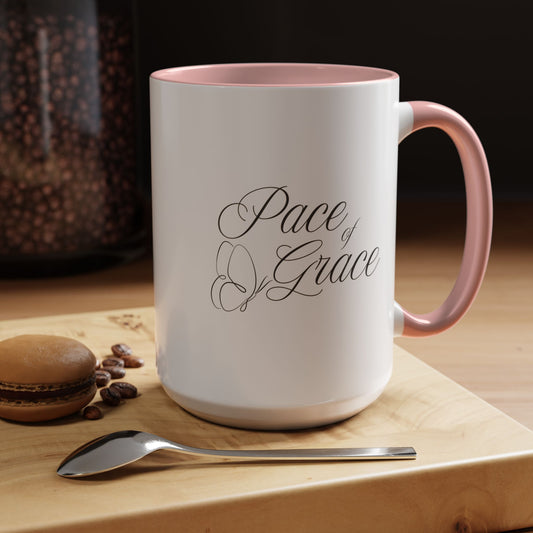 Inspirational Coffee or tea Mug Christian Encouragement Mug Uplifting Gift for Women Motivational Coffee Mug for Morning Pace Of Grace
