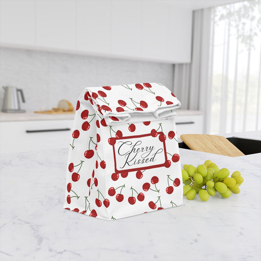 Cherry Kissed Polyester Lunch Bag – Sweet and Stylish on the Go!